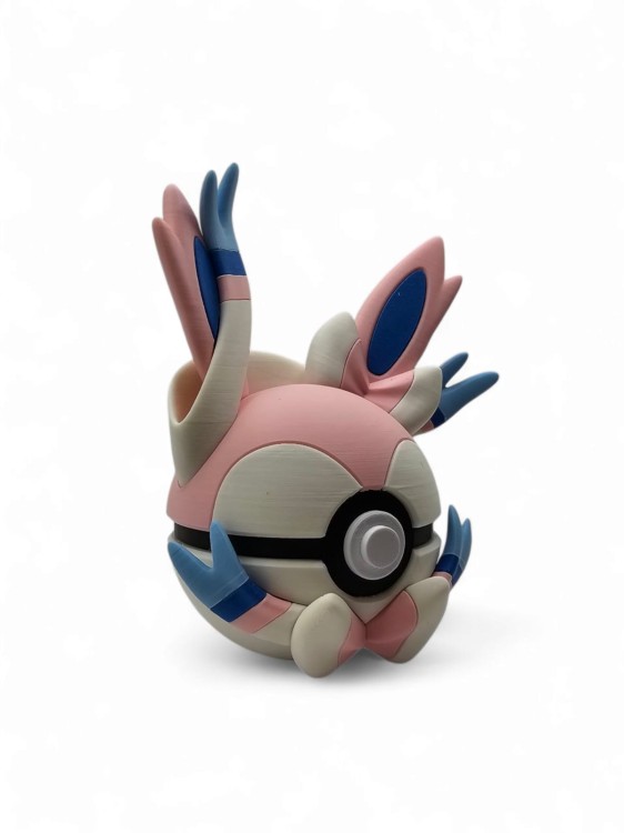 Sylveon Ball – Figurka Pokémon - Kolekcjonerska Pokeball