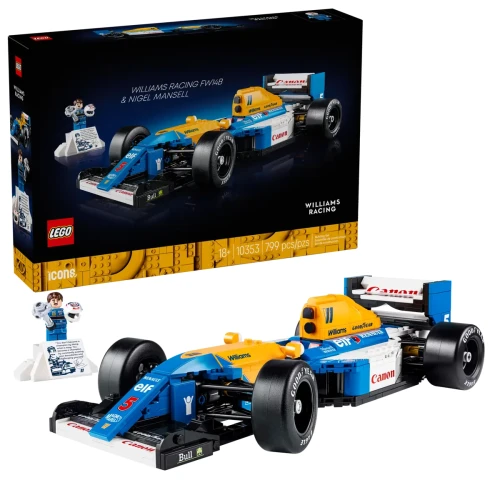 Klocki LEGO ICONS 10353 Williams Racing FW14B i Nigel Mansell