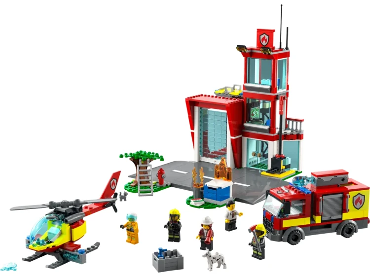 Klocki LEGO City 60320 - Remiza strażacka
