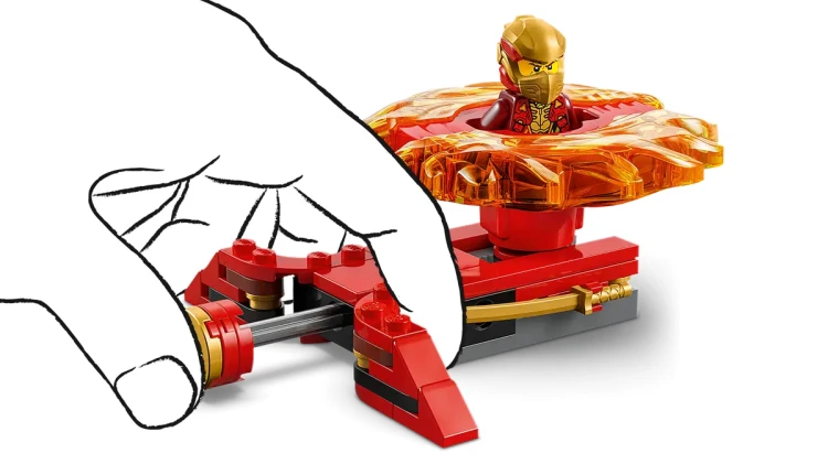 Klocki LEGO NINJAGO 71823 Smoczy spinner Spinjitzu Kaia