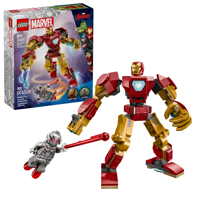 Klocki LEGO Marvel 76307 Mech Iron Mana kontra Ultron
