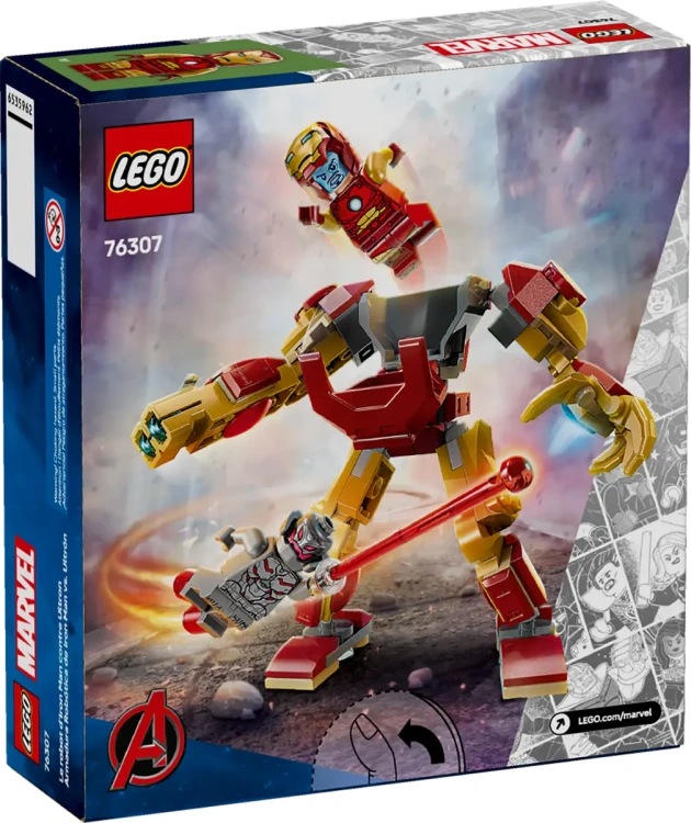 Klocki LEGO Marvel 76307 Mech Iron Mana kontra Ultron