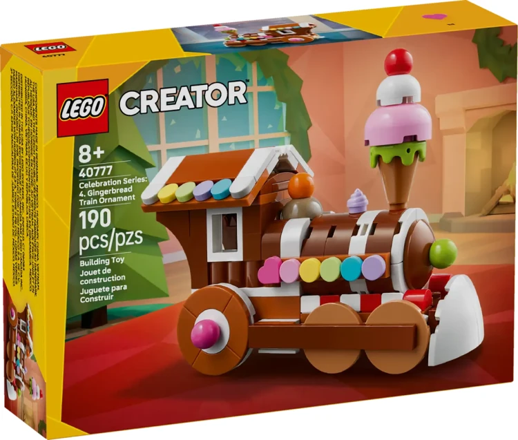 Klocki LEGO Creator 40777 Ozdoba z piernikowym pociągiem