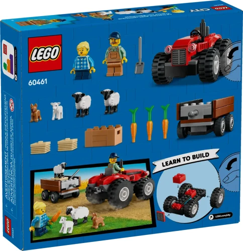 Klocki LEGO City 60461 Czerwony traktor z przyczepą i owcą