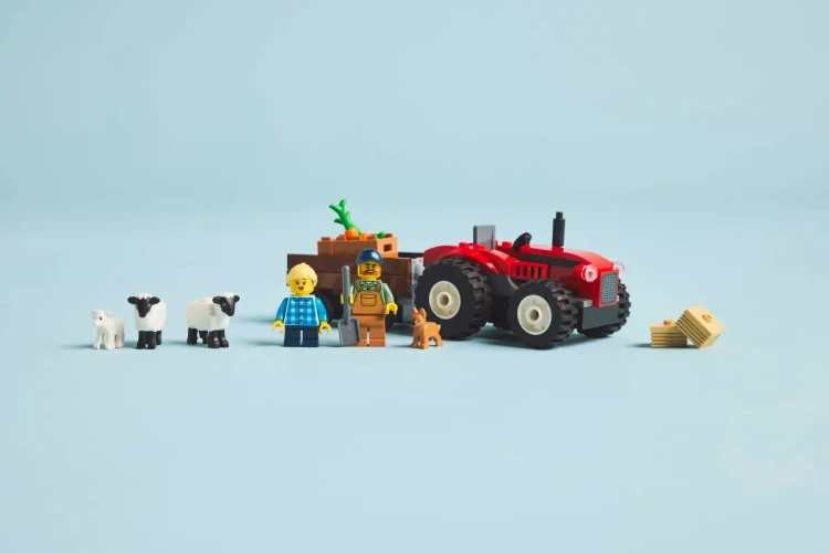 Klocki LEGO City 60461 Czerwony traktor z przyczepą i owcą