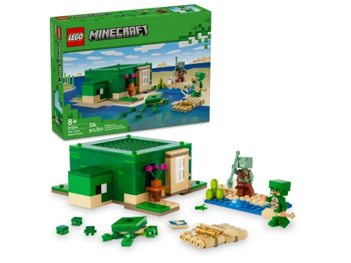 Klocki LEGO Minecraft 21254 Domek na plaży żółwi