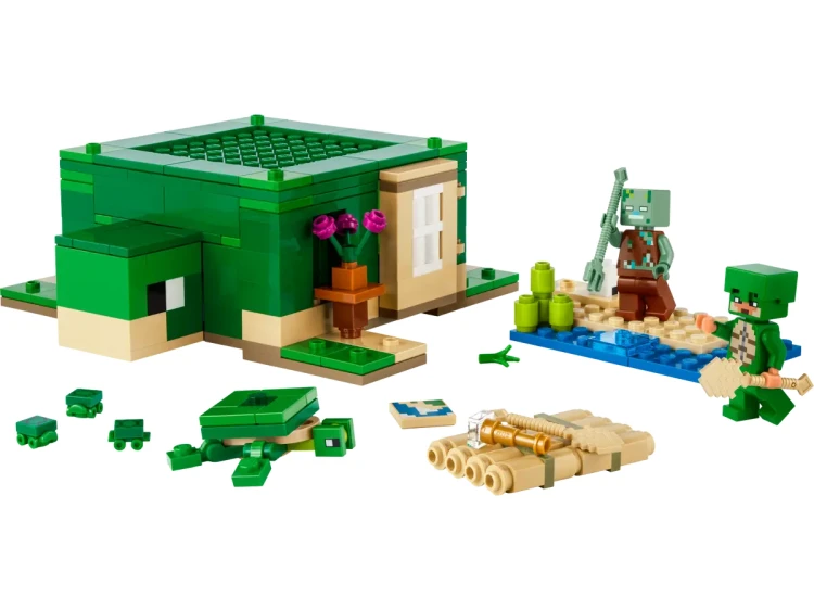 Klocki LEGO Minecraft 21254 Domek na plaży żółwi