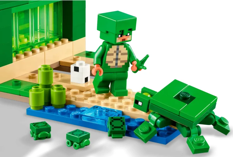 Klocki LEGO Minecraft 21254 Domek na plaży żółwi