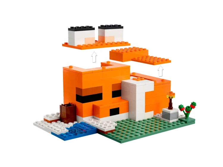 Klocki LEGO Minecraft 21178 Siedlisko lisów