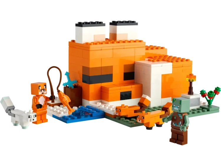Klocki LEGO Minecraft 21178 Siedlisko lisów