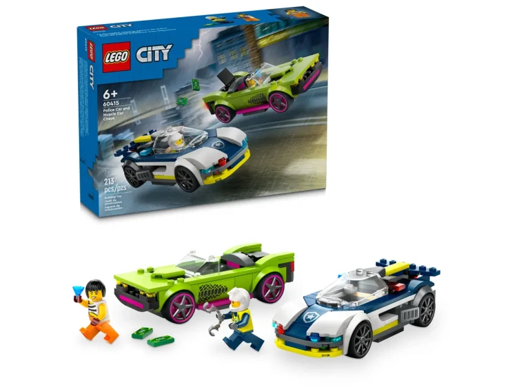 Klocki LEGO City 60415 Pościg radiowozu za muscle carem