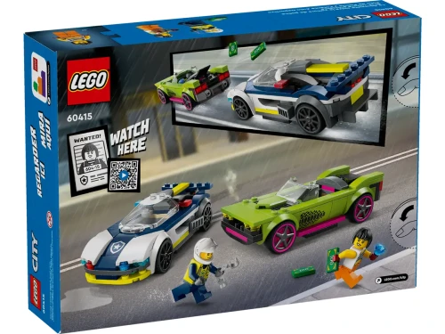 Klocki LEGO City 60415 Pościg radiowozu za muscle carem