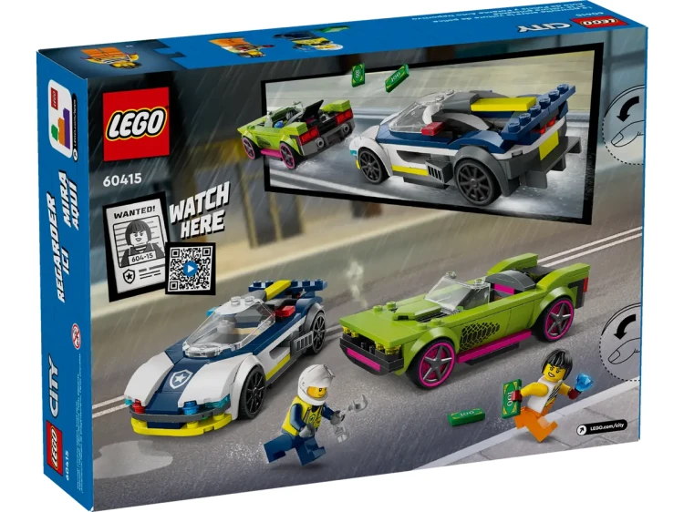 Klocki LEGO City 60415 Pościg radiowozu za muscle carem