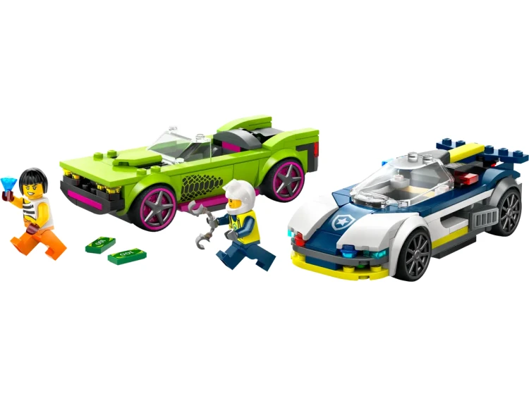Klocki LEGO City 60415 Pościg radiowozu za muscle carem