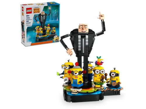 Klocki LEGO Despicable Me 4 75582 Gru i minionki z klocków