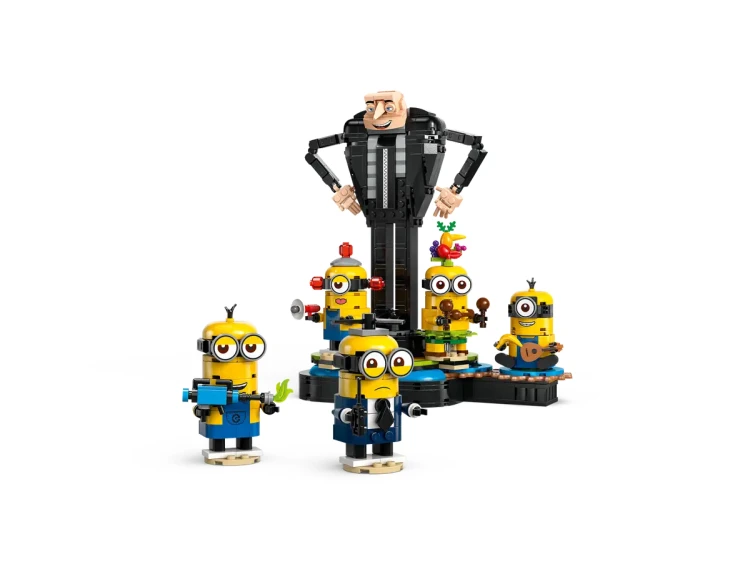 Klocki LEGO Despicable Me 4 75582 Gru i minionki z klocków