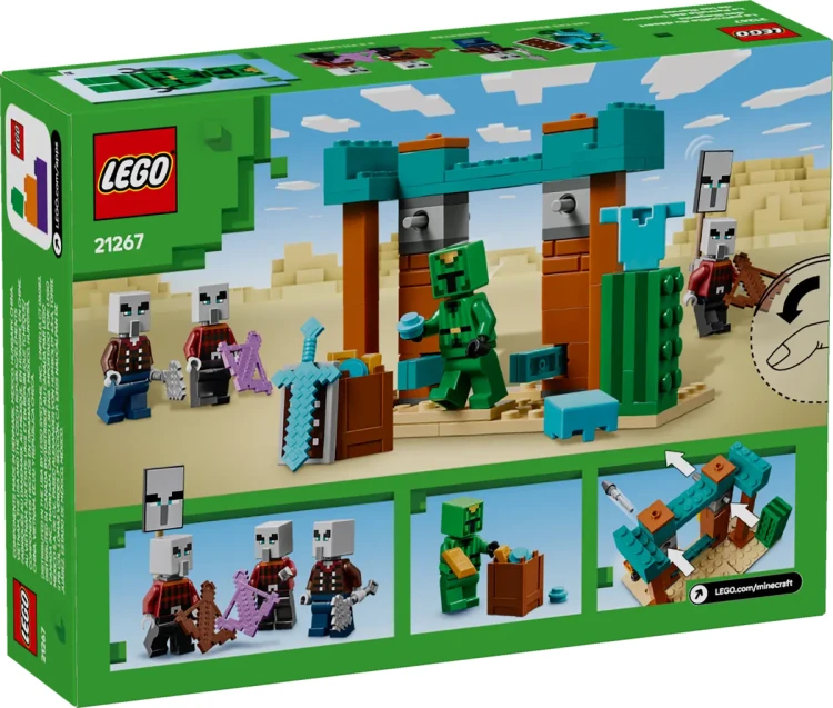 Klocki LEGO Minecraft 21267 Pustynny patrol złosadników