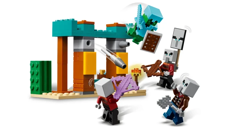 Klocki LEGO Minecraft 21267 Pustynny patrol złosadników