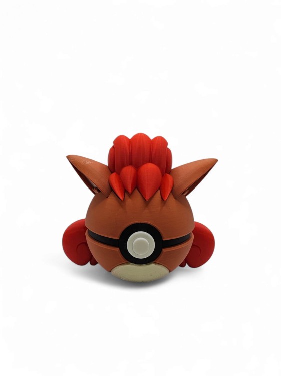 Vulpix Ball – Figurka Pokémon - Kolekcjonerska Pokeball