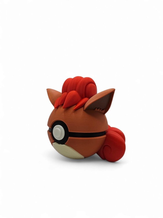 Vulpix Ball – Figurka Pokémon - Kolekcjonerska Pokeball