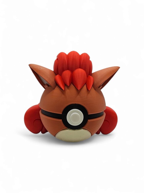 Vulpix Ball – Figurka Pokémon - Kolekcjonerska Pokeball