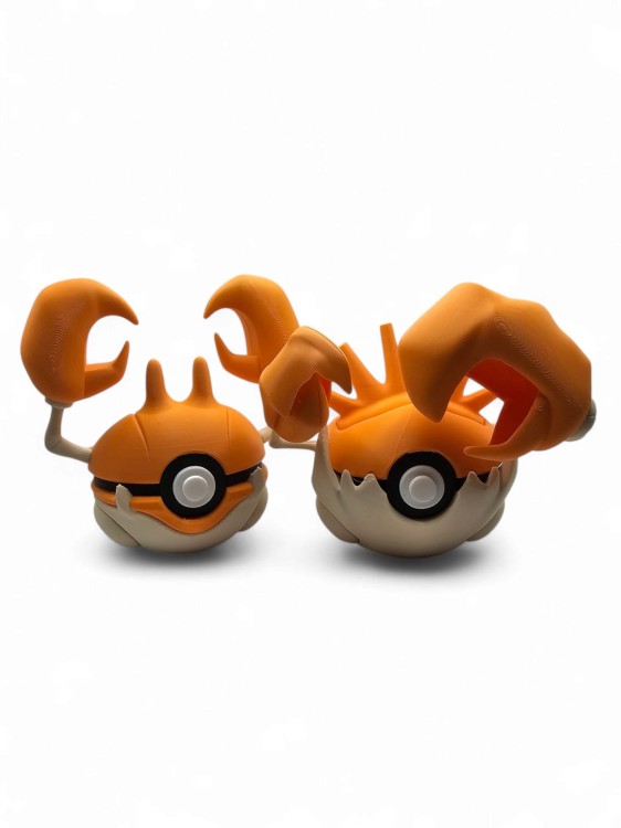 Krabby Ball – Figurka Pokémon - Kolekcjonerska Pokeball