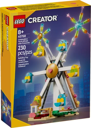 Klocki LEGO CREATOR 40758 Świętowanie: diabelski młyn z fajerwerkami