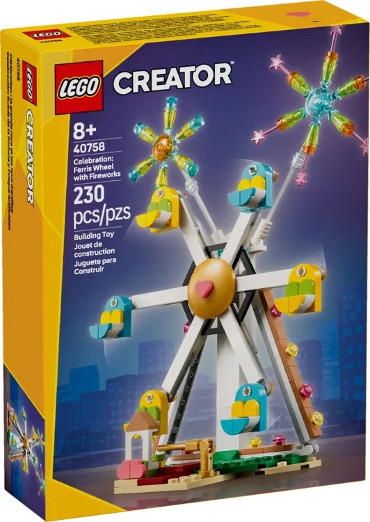 Klocki LEGO CREATOR 40758 Świętowanie: diabelski młyn z fajerwerkami