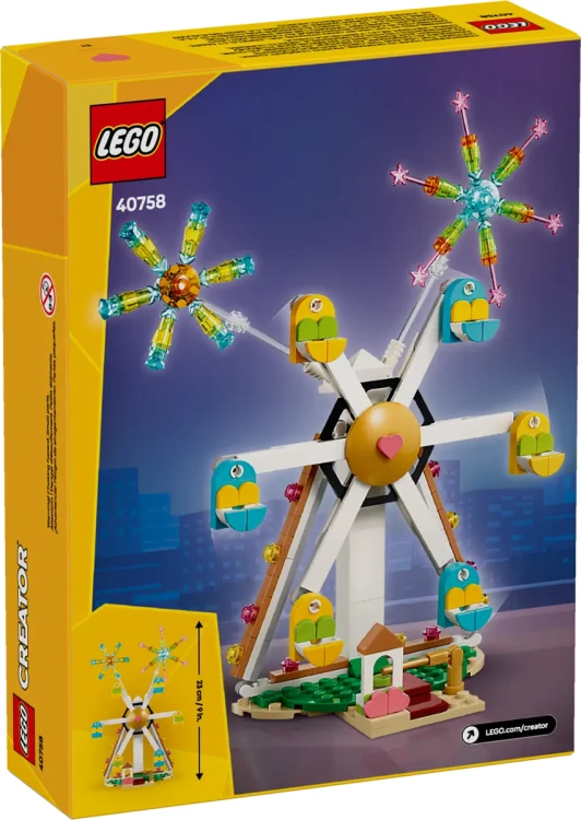 Klocki LEGO CREATOR 40758 Świętowanie: diabelski młyn z fajerwerkami