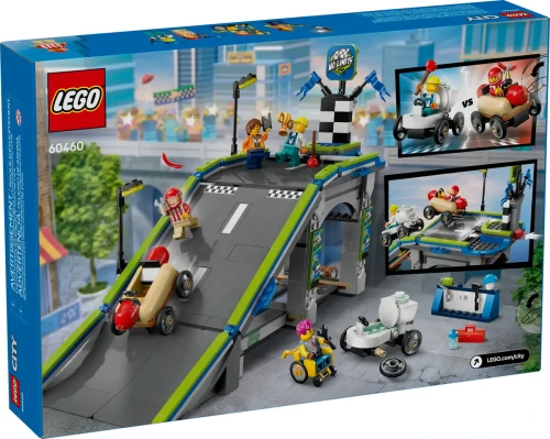 Klocki LEGO CITY 60460 Bez granic: tor z rampami dla wyścigówek