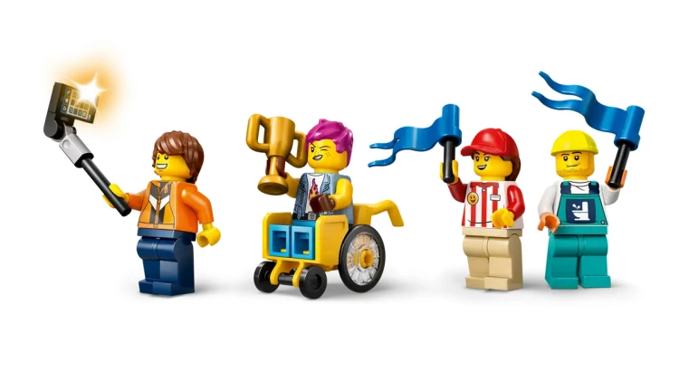 Klocki LEGO CITY 60460 Bez granic: tor z rampami dla wyścigówek