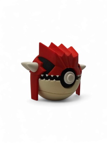 Groudon Ball – Figurka Pokémon - Kolekcjonerska Pokeball