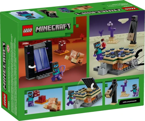Klocki LEGO Minecraft 21584 Podróż przez portal Netheru i Kresu