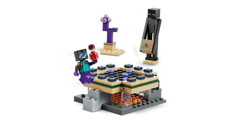 Klocki LEGO Minecraft 21584 Podróż przez portal Netheru i Kresu