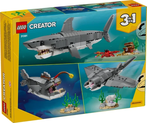 Klocki LEGO Creator 31381 Groźny rekin i skrzynia ze skarbem