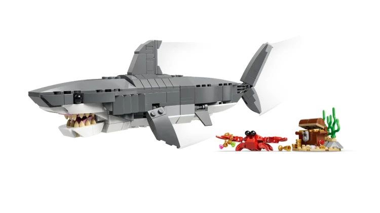 Klocki LEGO Creator 31381 Groźny rekin i skrzynia ze skarbem