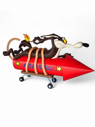 Zestaw Figurek Road Runner & Wile E. Coyote – Looney Tunes – 2 szt. ok. 17 cm