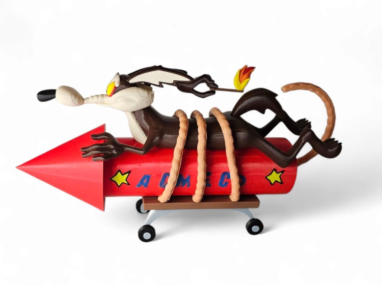 Zestaw Figurek Road Runner & Wile E. Coyote – Looney Tunes – 2 szt. ok. 17 cm