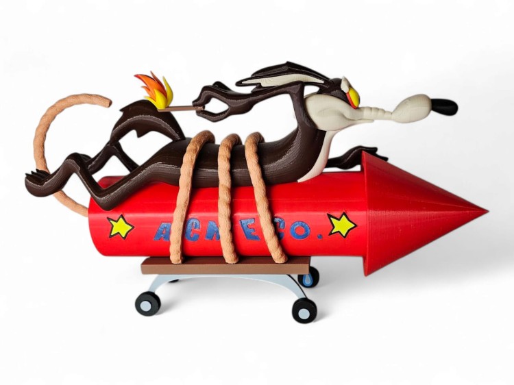 Zestaw Figurek Road Runner & Wile E. Coyote – Looney Tunes – 2 szt. ok. 17 cm