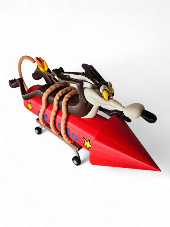 Zestaw Figurek Road Runner & Wile E. Coyote – Looney Tunes – 2 szt. ok. 17 cm