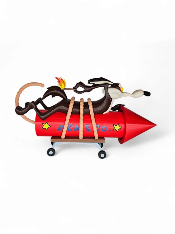 Zestaw Figurek Road Runner & Wile E. Coyote – Looney Tunes – 2 szt. ok. 17 cm