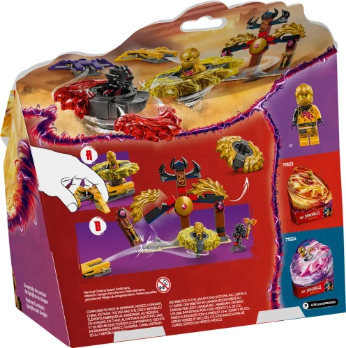 Klocki LEGO NINJAGO 71826 Smocze Spinjitzu — zestaw bitewny