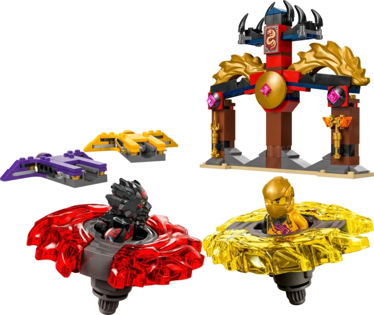 Klocki LEGO NINJAGO 71826 Smocze Spinjitzu — zestaw bitewny