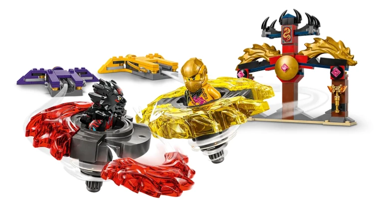 Klocki LEGO NINJAGO 71826 Smocze Spinjitzu — zestaw bitewny