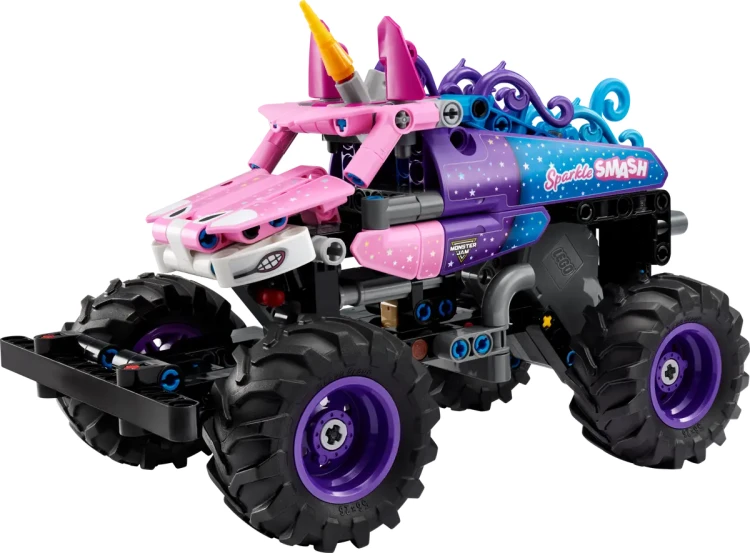 Klocki LEGO Technic  42220 Monster Jam™ Sparkle Smash™ z napędem typu pull-back