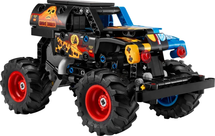 Klocki LEGO Technic  42219 Monster Jam™ Grave Digger™ Ogień i lód