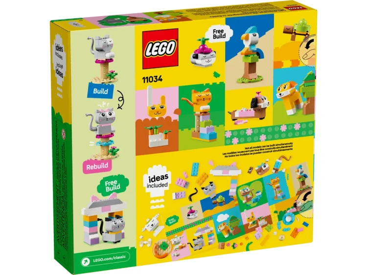 Klocki LEGO Classic 11034 Kreatywne zwierzątka