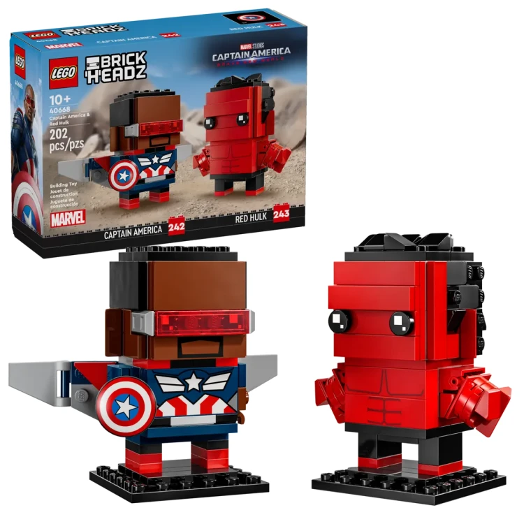 Klocki LEGO Marvel 40668 Figurki Kapitana Ameryki i Czerwonego Hulka