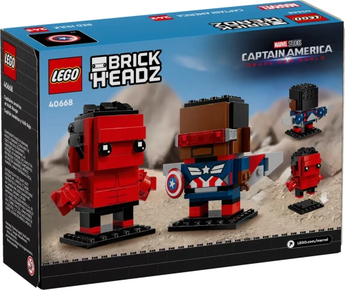 Klocki LEGO Marvel 40668 Figurki Kapitana Ameryki i Czerwonego Hulka