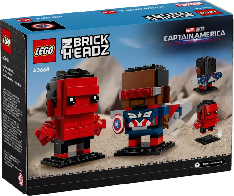 Klocki LEGO Marvel 40668 Figurki Kapitana Ameryki i Czerwonego Hulka